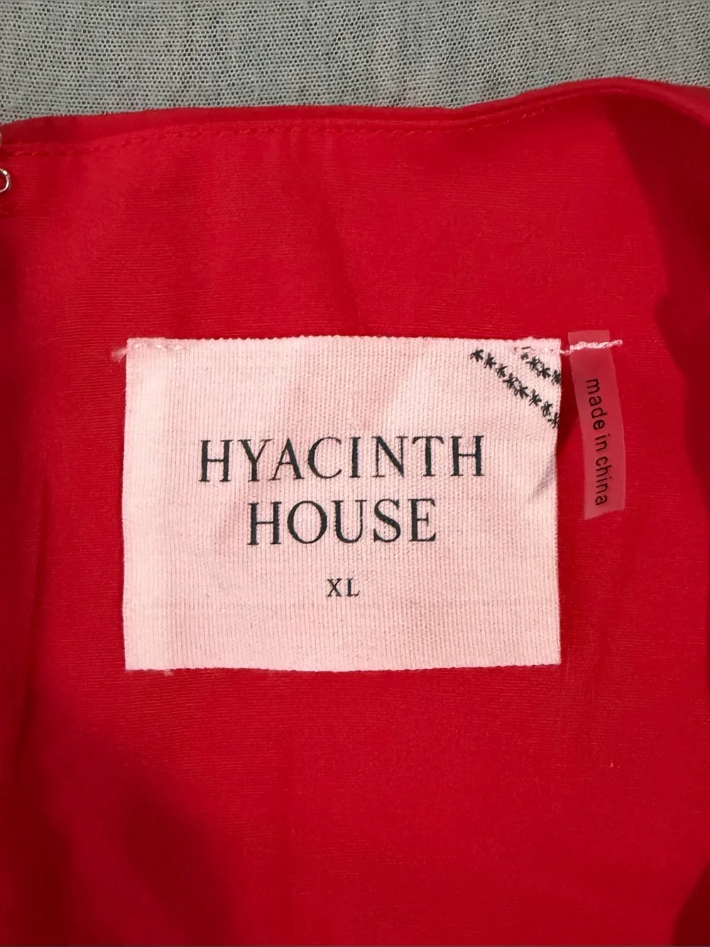 Tuckernuck Hyacinth House Cherry Red Elaina V-Neck Peplum Top